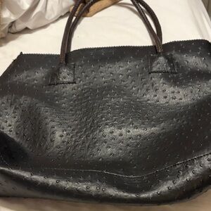 Elegant Black Textured Women's Bag